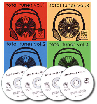 4 CD Bundle "Total Tunes Vol. 1-4"