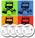 4 CD Bundle Commercial Clips 1-4